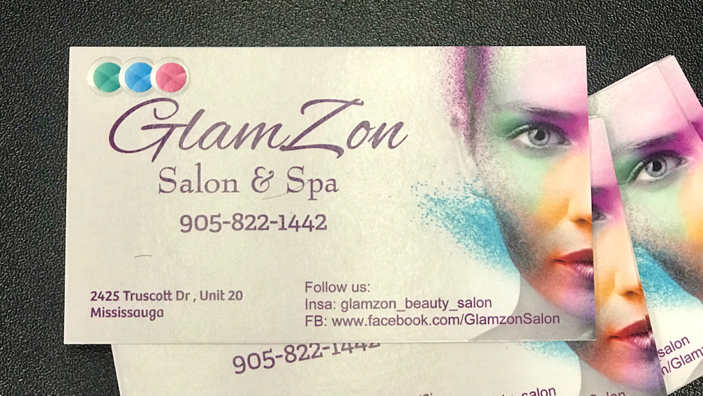 Glamzon Salon & Spa | 2425 Truscott Dr unit 20, Mississauga, ON L5J 2B4, Canada | Phone: (905) 822-1442