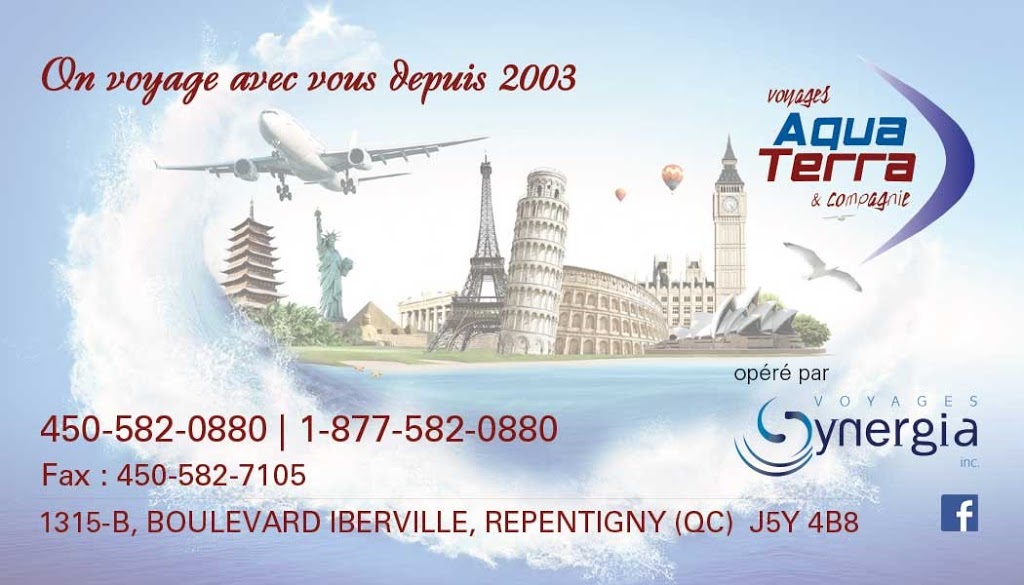 Voyages Aqua Terra & Compagnie | 1315 Boulevard Iberville, Repentigny, QC J5Y 4B8, Canada | Phone: (450) 582-0880