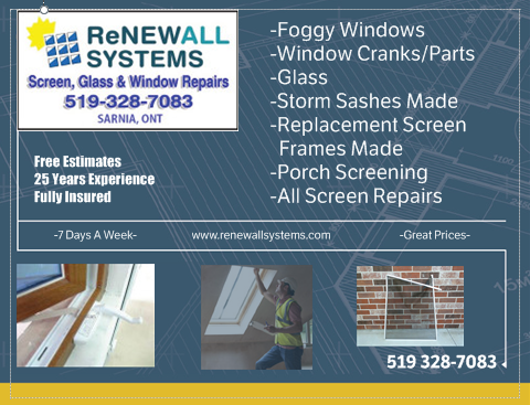Renew All Systems | 780 Rosedale Ave, Sarnia, ON N7V 2A1, Canada | Phone: (519) 328-7083