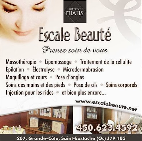 Escale Beauté | 207 Chemin de la Grande-Côte, Saint-Eustache, QC J7P 1B3, Canada | Phone: (450) 623-4592