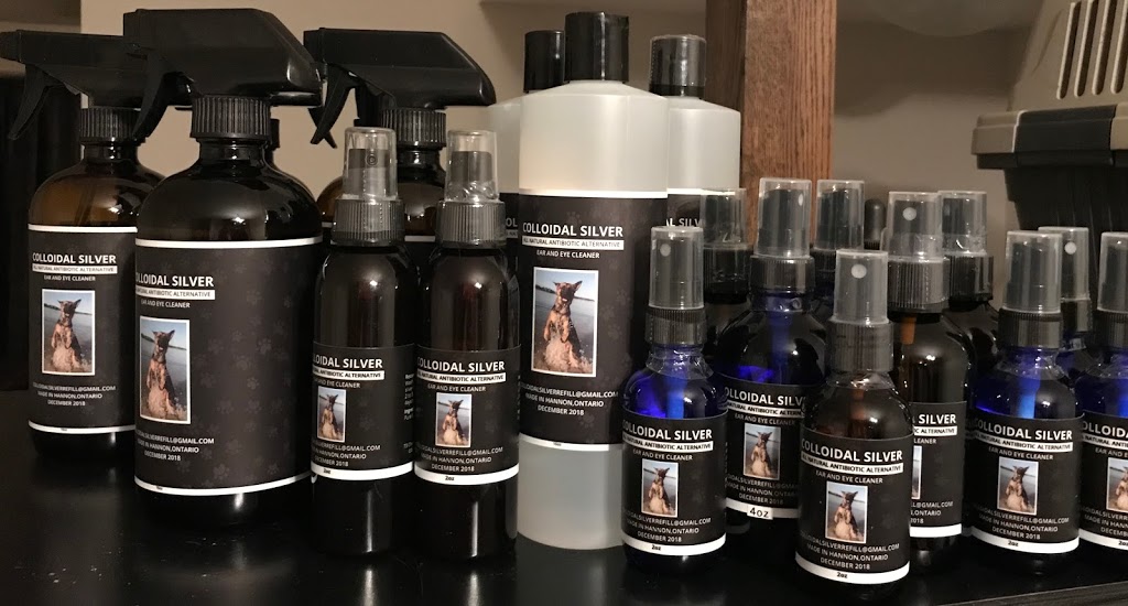 Colloidal Silver for pets - ear & eye cleaner | 73 Charleswood Cres, Hannon, ON L0R 1P0, Canada | Phone: (905) 928-3416
