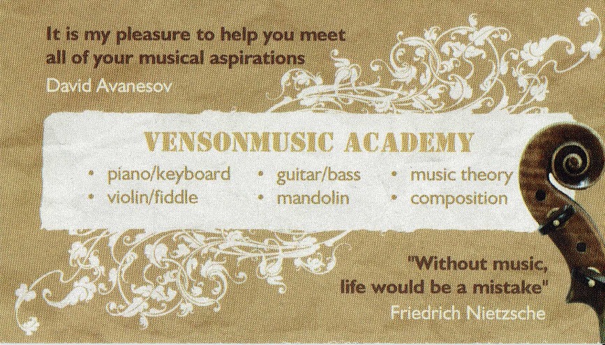 Venson Music Academy - Recording studio | Tompkins Ave, Orléans, ON K1E 3K7, Canada | Phone: (613) 263-5027