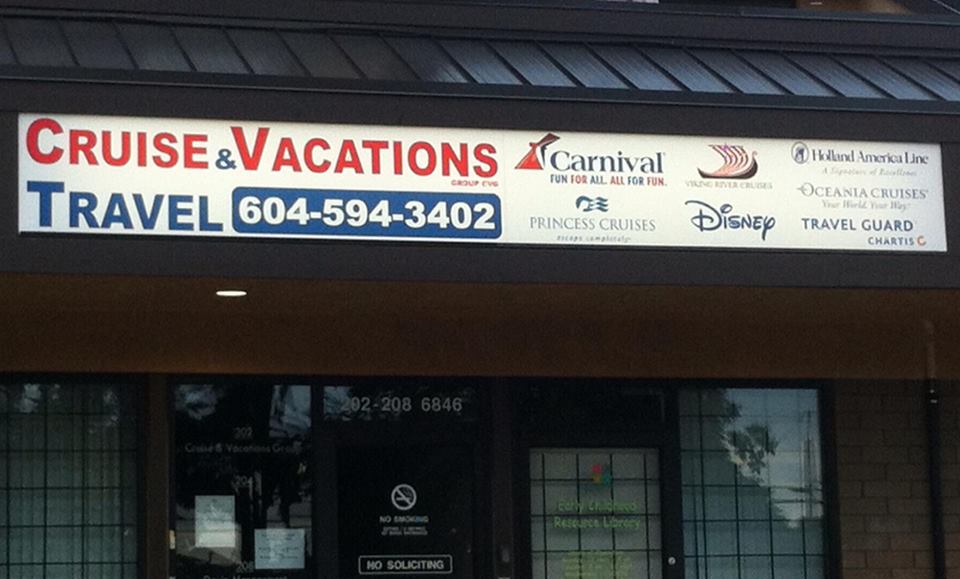 Cruise & Vacations Group | 70b Ave, Surrey, BC V3W 4Z9, Canada | Phone: (604) 594-3402