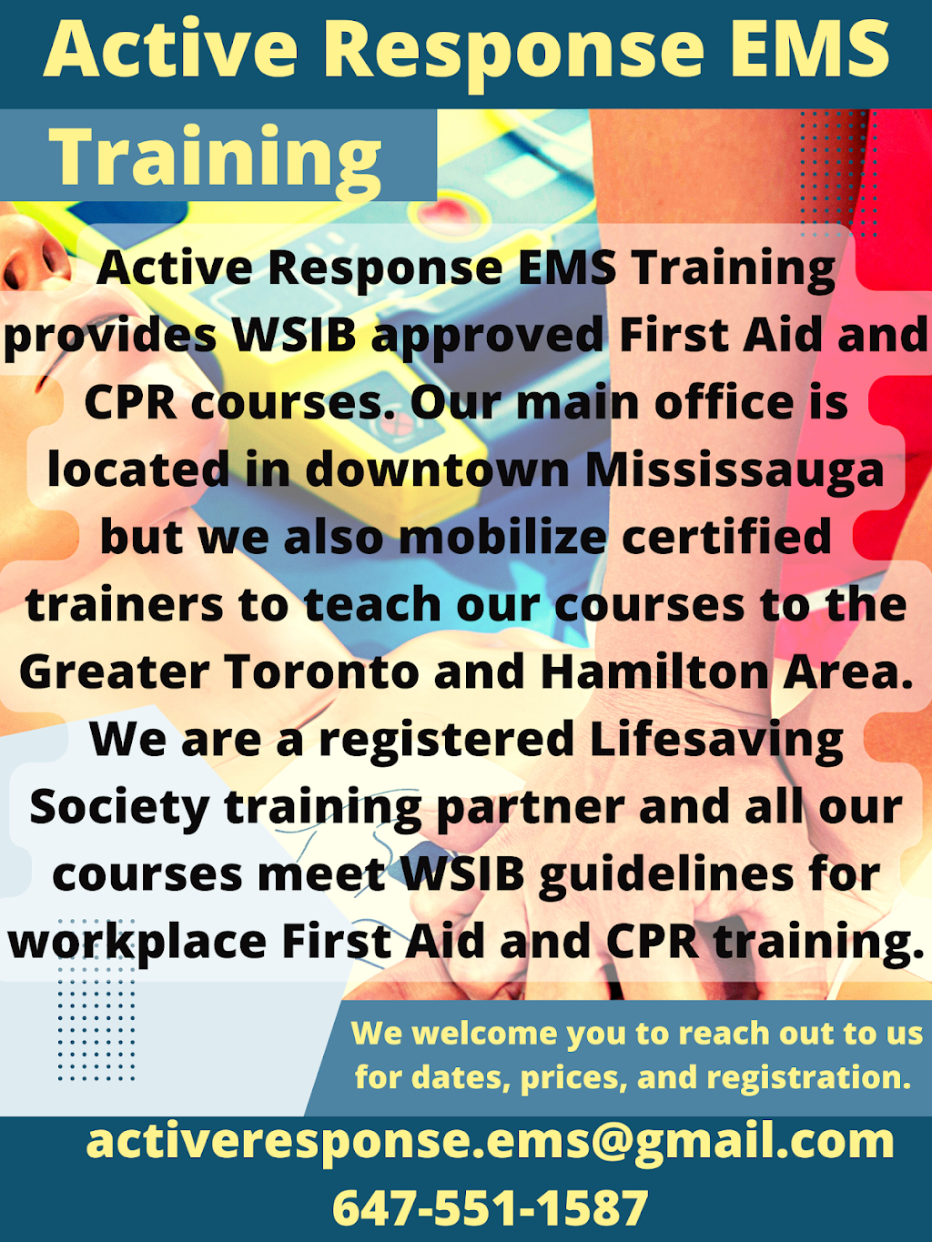 Active Response EMS Training | 34 Village Centre Pl, Mississauga, ON L4Z 1V9, Canada | Phone: (647) 551-1587