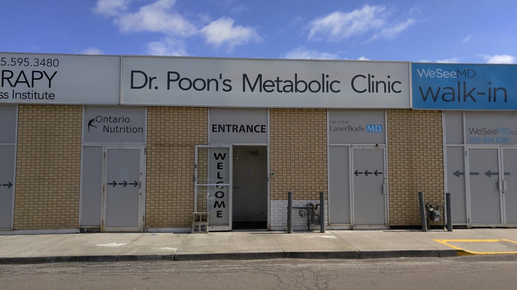 Dr. Poons Metabolic Clinic | Brampton Mall, 160 Main St S #4, Brampton, ON L6W 2E1, Canada | Phone: (905) 450-2700