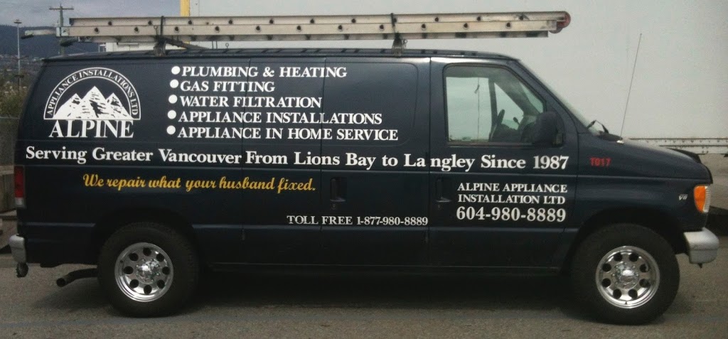 Alpine Appliance Installations ltd. | 3763 Delbrook Ave, North Vancouver, BC V7N 3Z4, Canada | Phone: (604) 980-8889