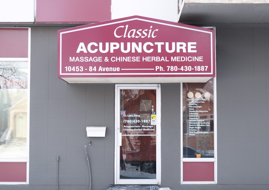 Classic Acupuncture Inc | 10453 84 Ave NW, Edmonton, AB T6E 2H3, Canada | Phone: (780) 430-1887