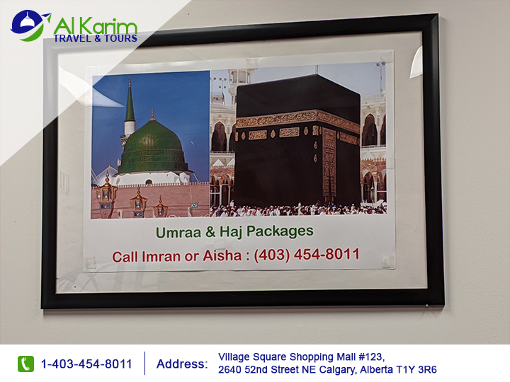 Al Karim Travel and Tours Calgary | 2640 52 St NE #123, Calgary, AB T1Y 3R6, Canada | Phone: (403) 454-8011