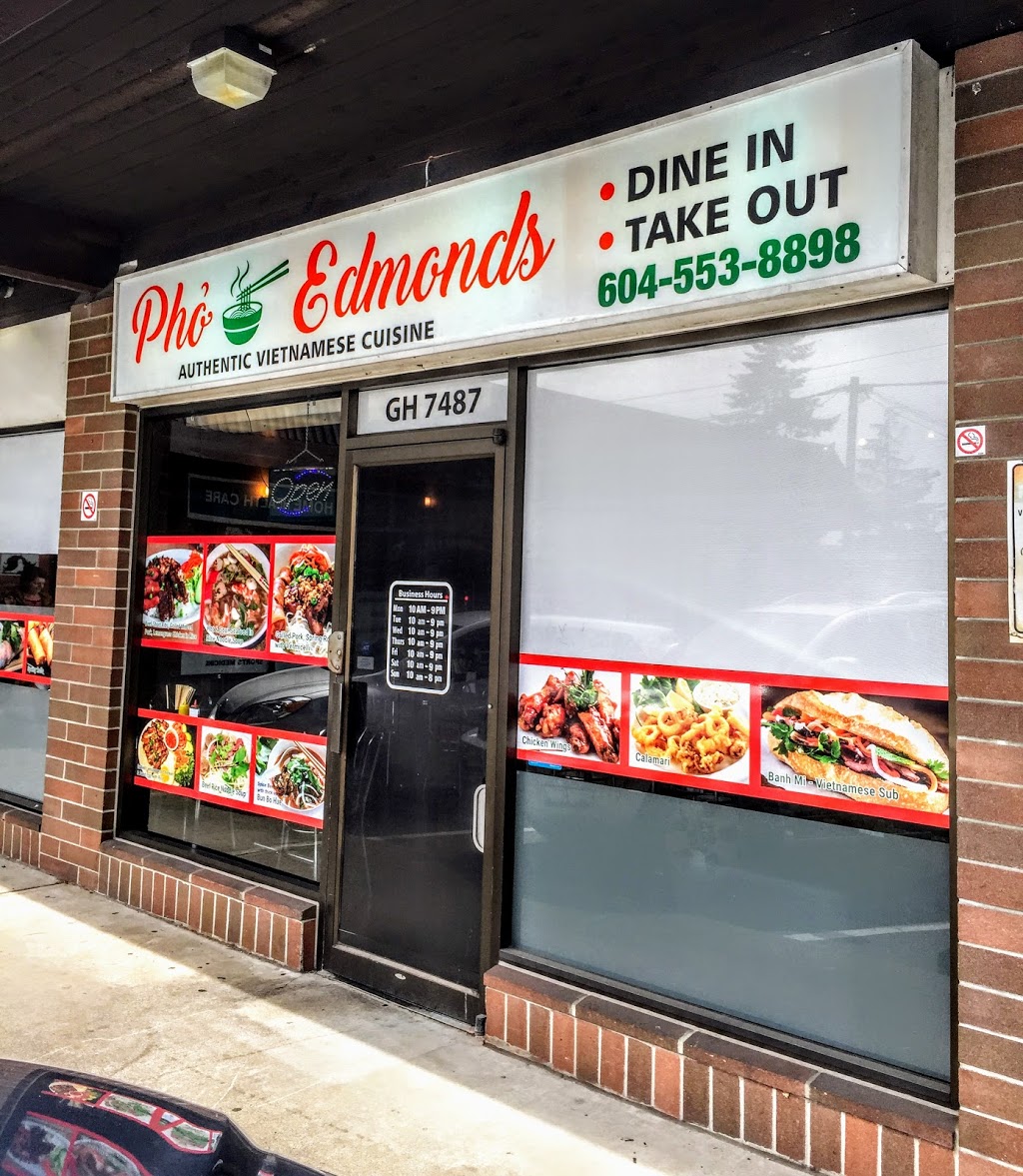 Pho Edmonds | 7487 Edmonds St, Burnaby, BC V3N 1B3, Canada | Phone: (604) 553-8898