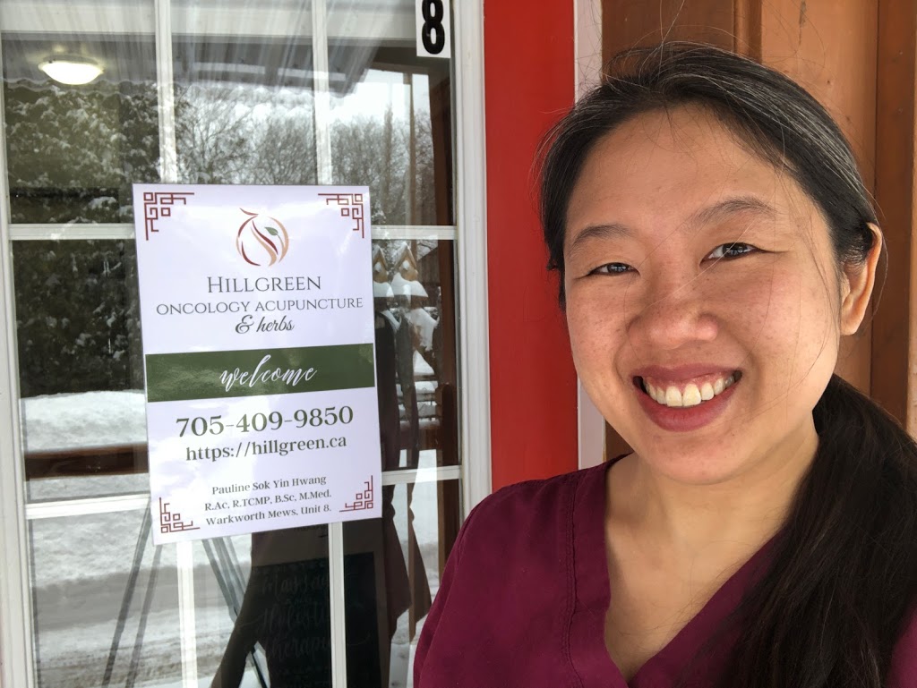 Hillgreen Oncology Acupuncture & Herbs | 27 Main St Unit 8, Warkworth, ON K0K 3K0, Canada | Phone: (705) 409-9850