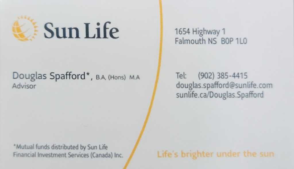Douglas Spafford Sun Life Financial advisor | 1654 Evangeline Trail, Falmouth, NS B0P 1L0, Canada | Phone: (902) 385-4415