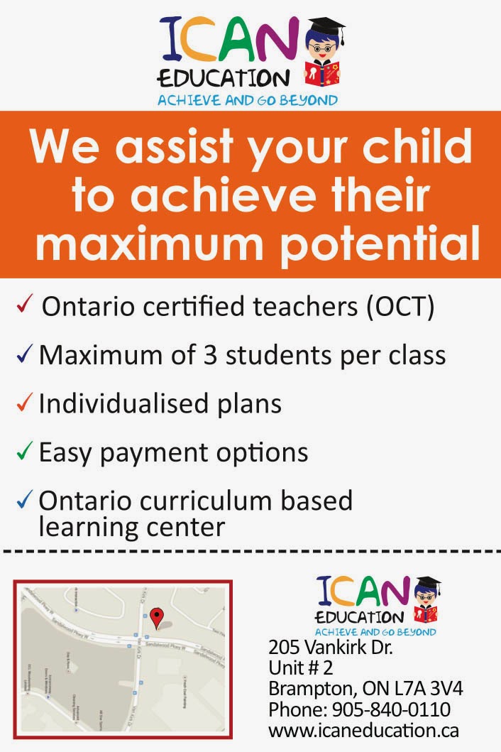 ICAN Education | 2, 205 Van Kirk Dr, Brampton, ON L7A 1N7, Canada | Phone: (905) 840-0110