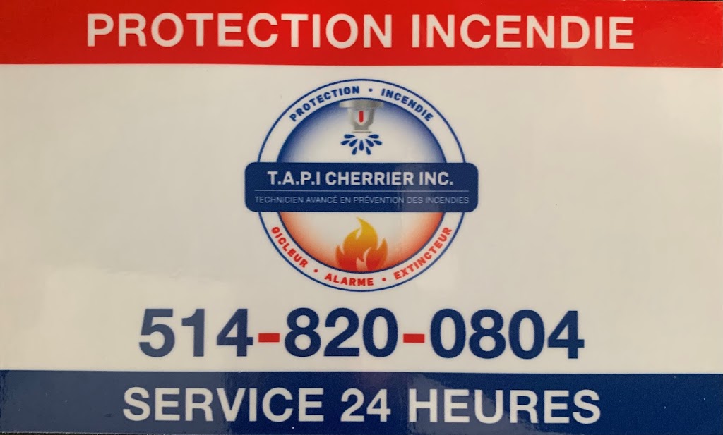 T.A.P.I Cherrier Inc. Division Protection Incendie | 335 Rue Pascal, Laval, QC H7K 1C8, Canada | Phone: (514) 820-0804