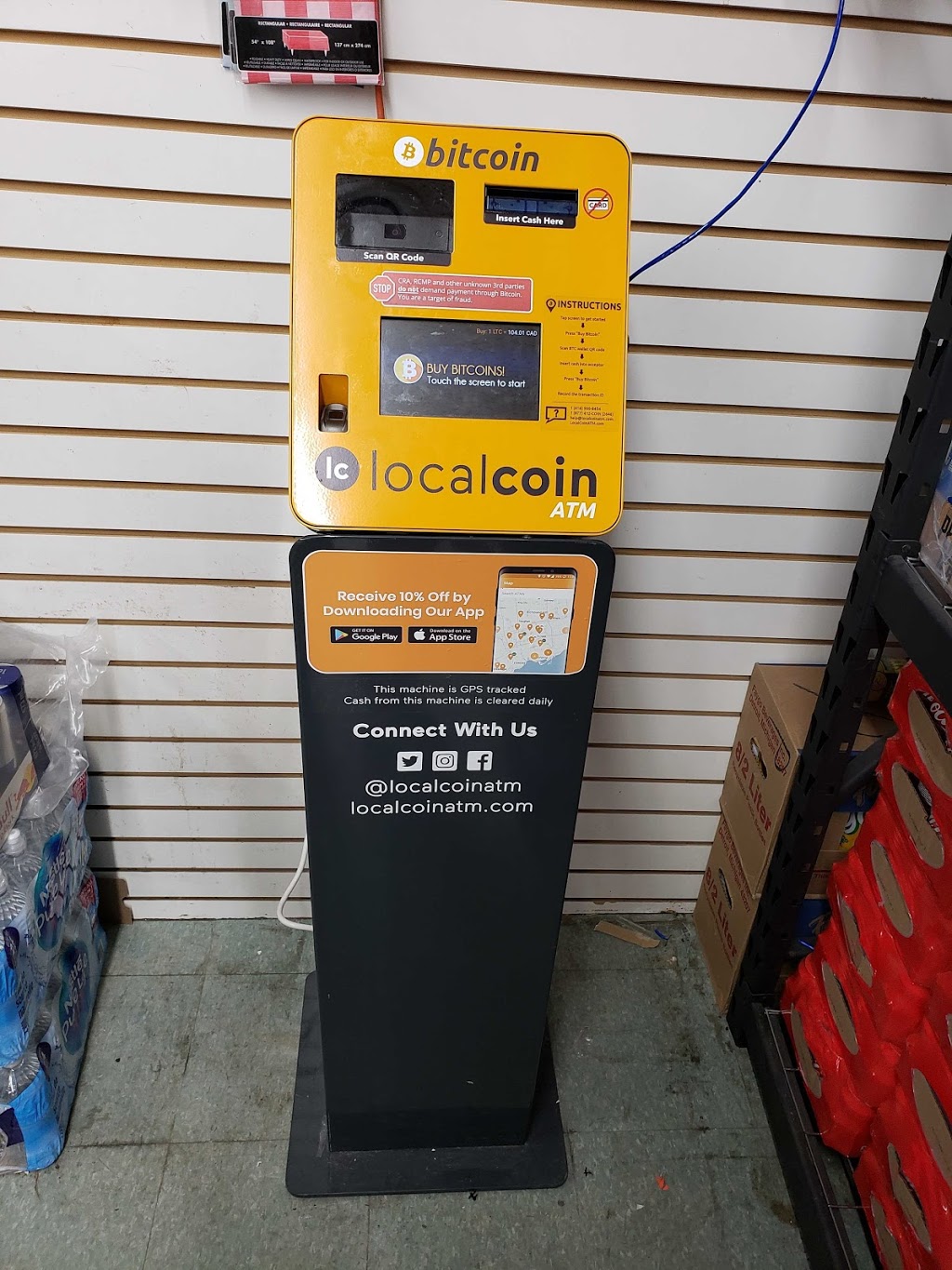 Localcoin Bitcoin ATM | 2300 Eglinton Ave E, Scarborough, ON M1K 2M2, Canada | Phone: (877) 412-2646