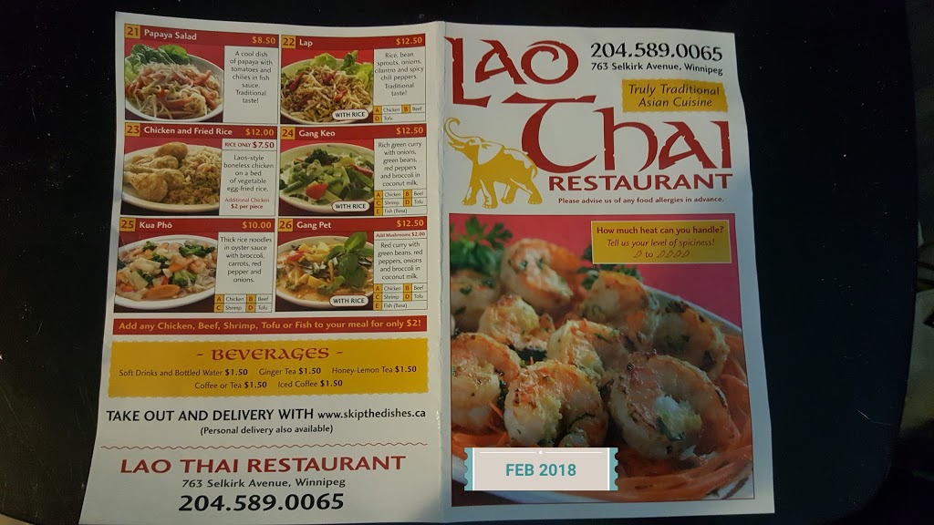 Lao Thai | 763 Selkirk Ave, Winnipeg, MB R2W 2N5, Canada | Phone: (204) 589-0065