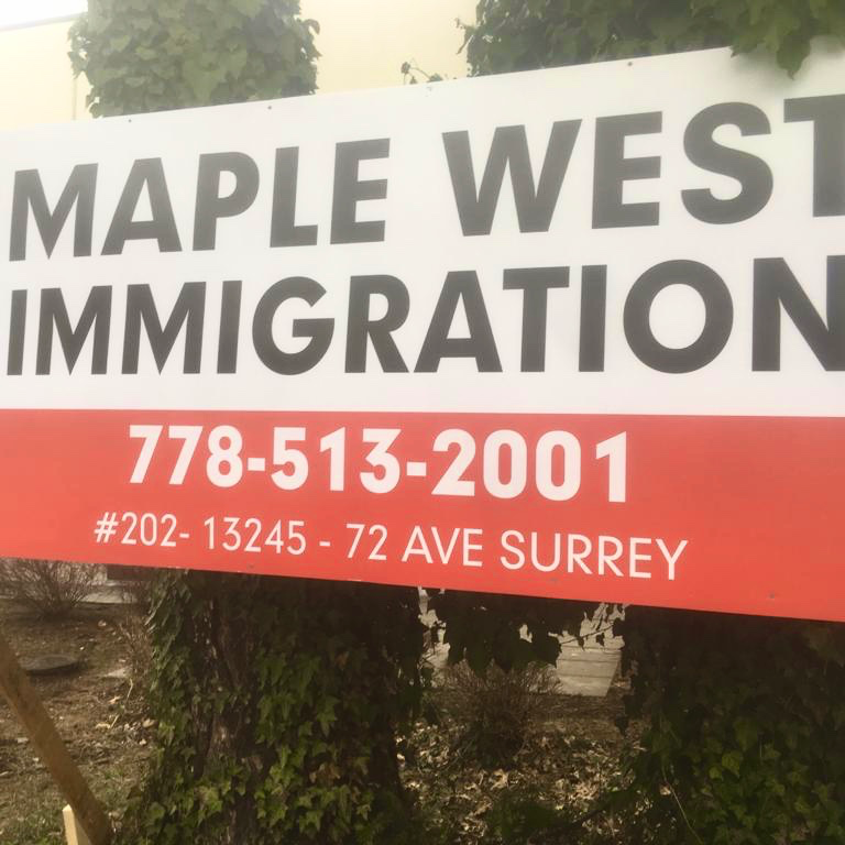 Maple West Immigration Services Inc. | 13190 58a Ave, Surrey, BC V3X 1N4, Canada | Phone: (778) 244-4242