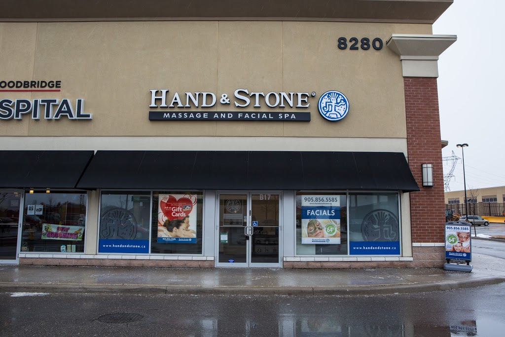 Hand & Stone Massage and Facial Spa - Vaughan West | 8280 York Regional Rd 27 Unit 17, Woodbridge, ON L4H 0R9, Canada | Phone: (905) 856-5585