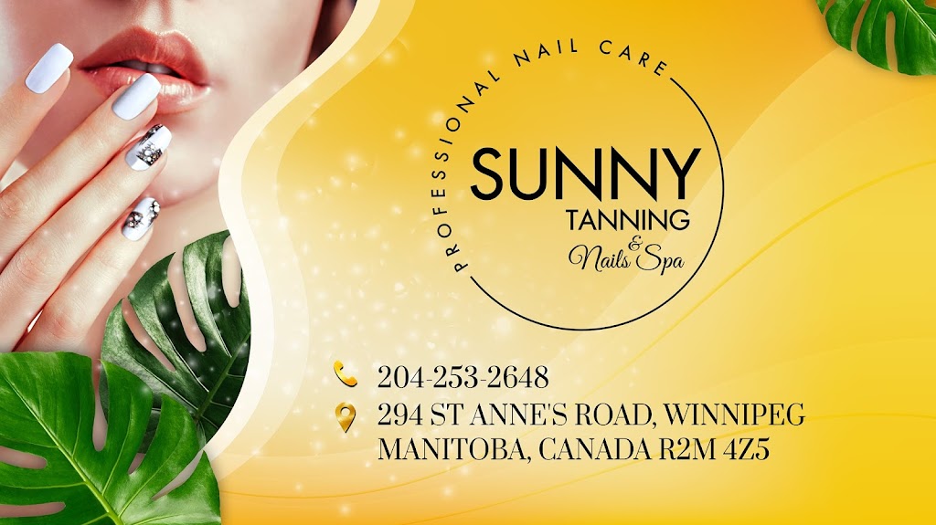 Sunny Tanning Nail & Spa | 294 St Annes Rd, Winnipeg, MB R2M 4Z5, Canada | Phone: (204) 253-2648