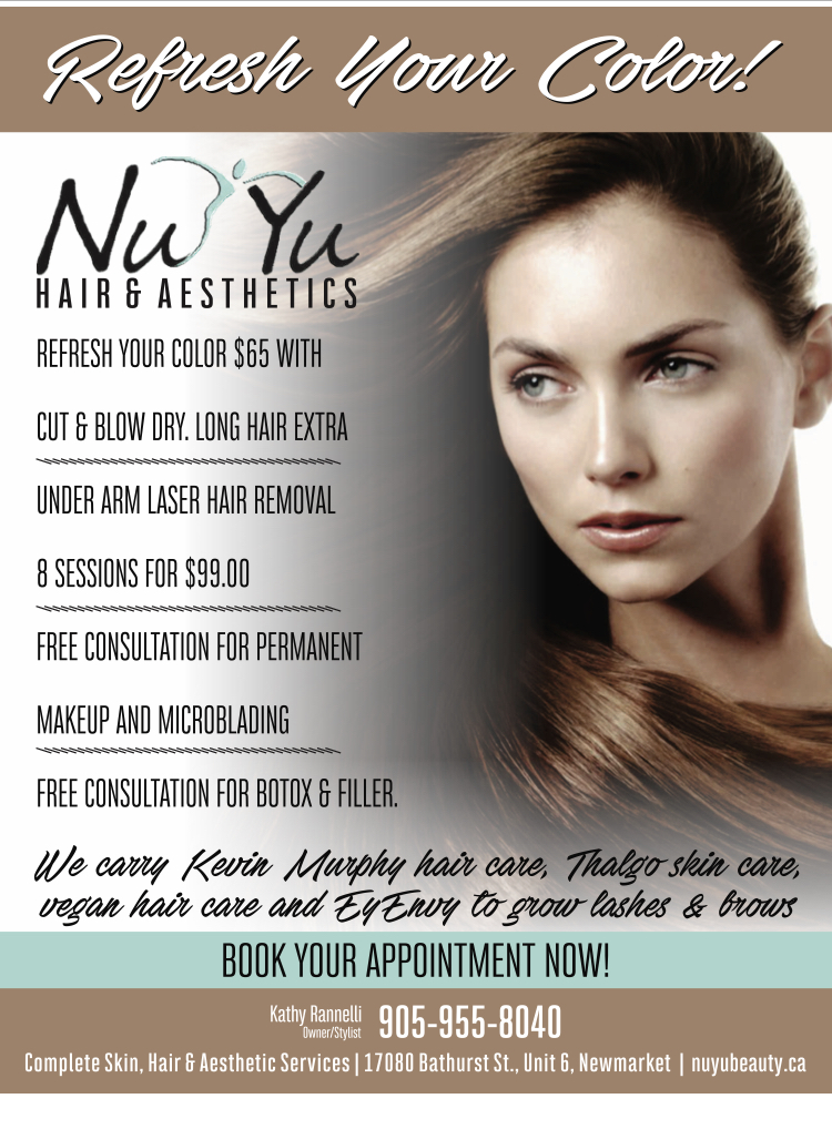 NuYu Hair & Aesthetics | 17080 Bathurst St #6, Newmarket, ON L3X 3A5, Canada | Phone: (905) 955-8040