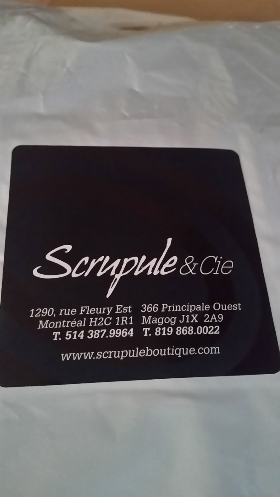 Scrupule & Cie | 366 Rue Principale O, Magog, QC J1X 2A9, Canada | Phone: (819) 868-0022