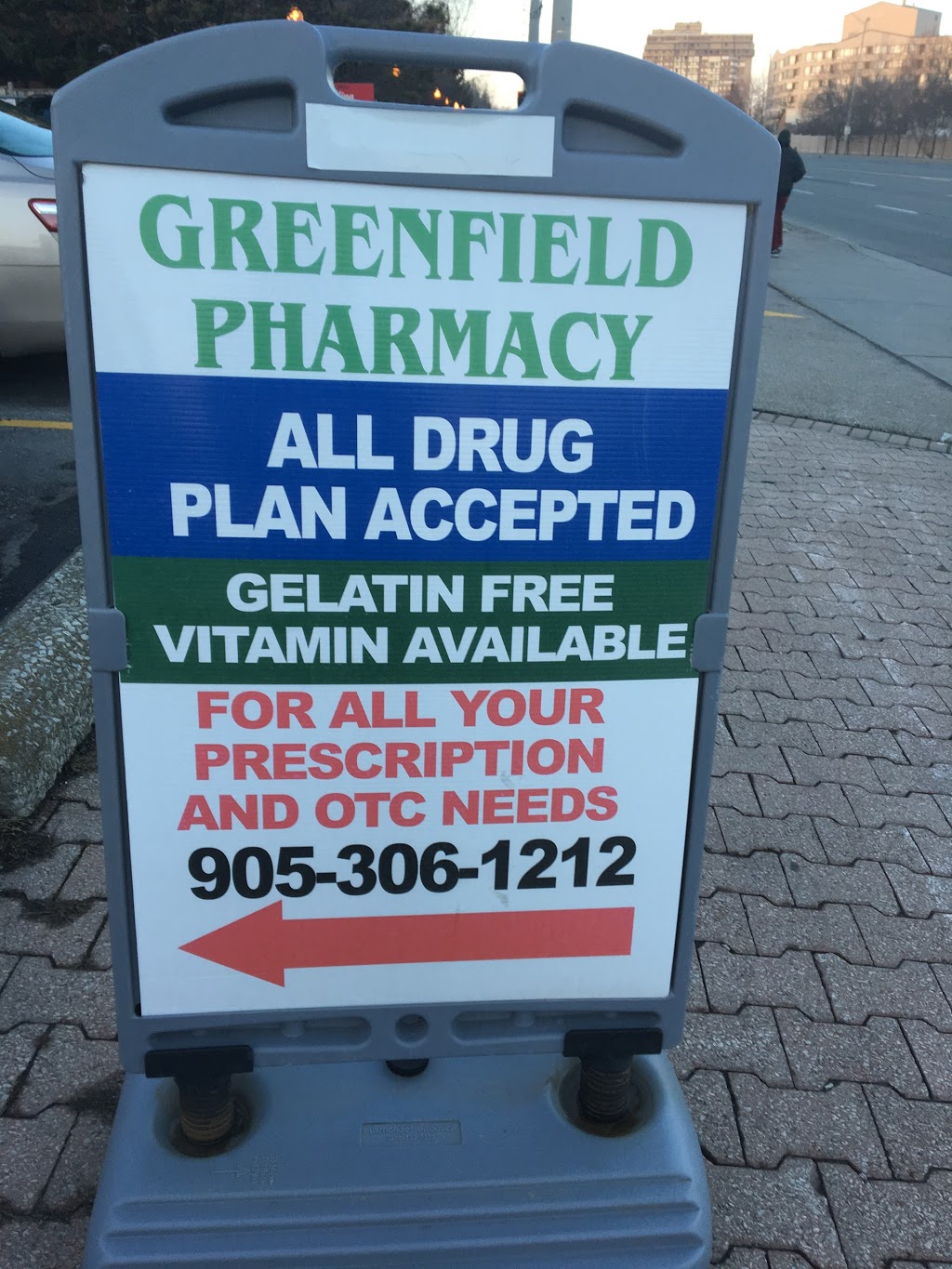 Greenfield Pharmacy | 1055 Dundas St W, Mississauga, ON L5C 1C3, Canada | Phone: (905) 306-1212