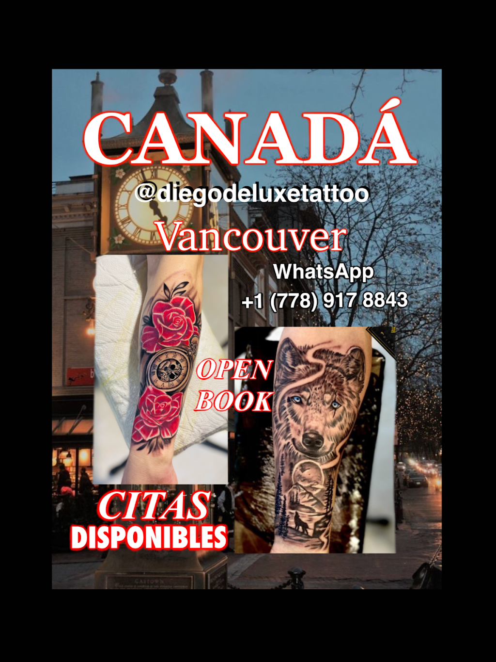 Deluxe Tattoo | Inverness St, Vancouver, BC V5X 4E9, Canada | Phone: (778) 917-8843