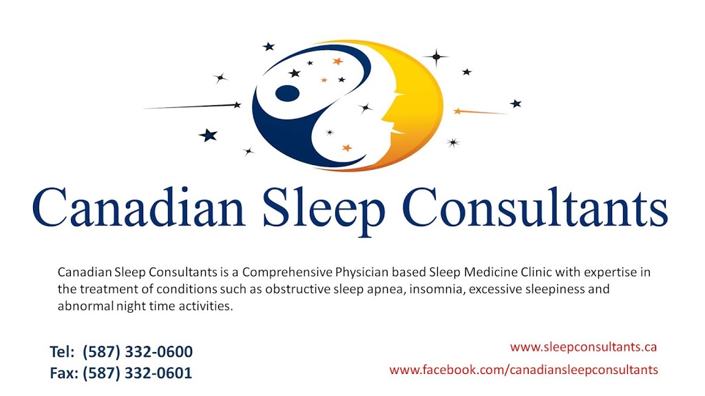 Canadian Sleep Consultants | Douglasdale Professional Centre, 11420 27 St SE #302, Calgary, AB T2Z 3R6, Canada | Phone: (587) 332-0600