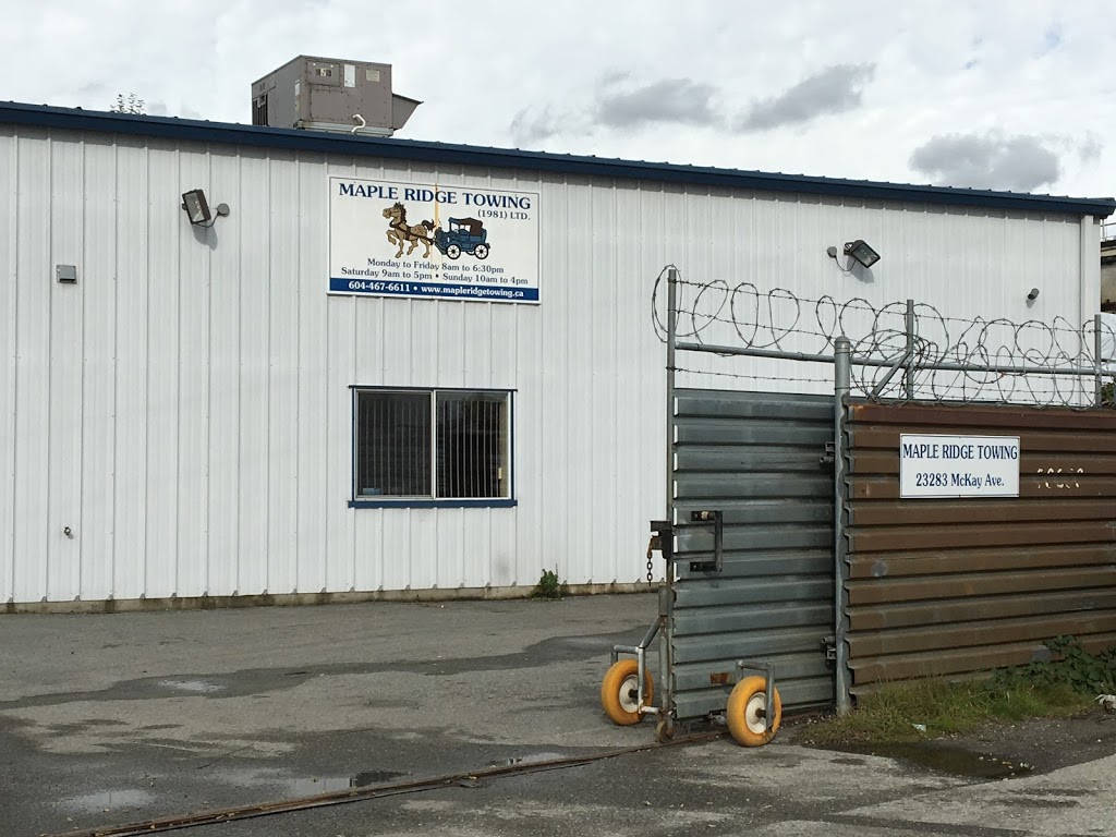 Maple Ridge Towing (1981) Ltd | 23283 McKay Ave, Maple Ridge, BC V2W 1B9, Canada | Phone: (604) 463-5146