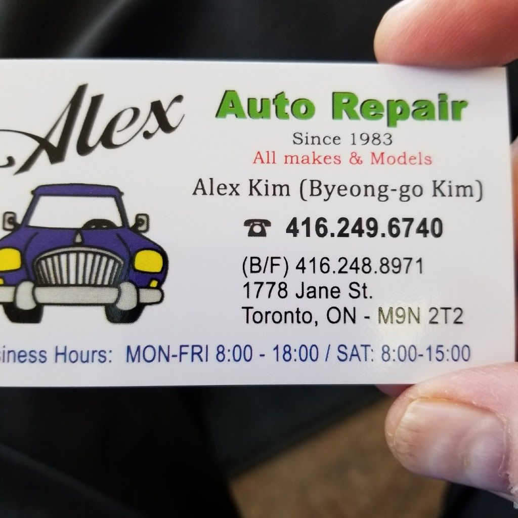 Alex Auto Repair | 1778 Jane St, York, ON M9N 2T2, Canada | Phone: (416) 249-6740