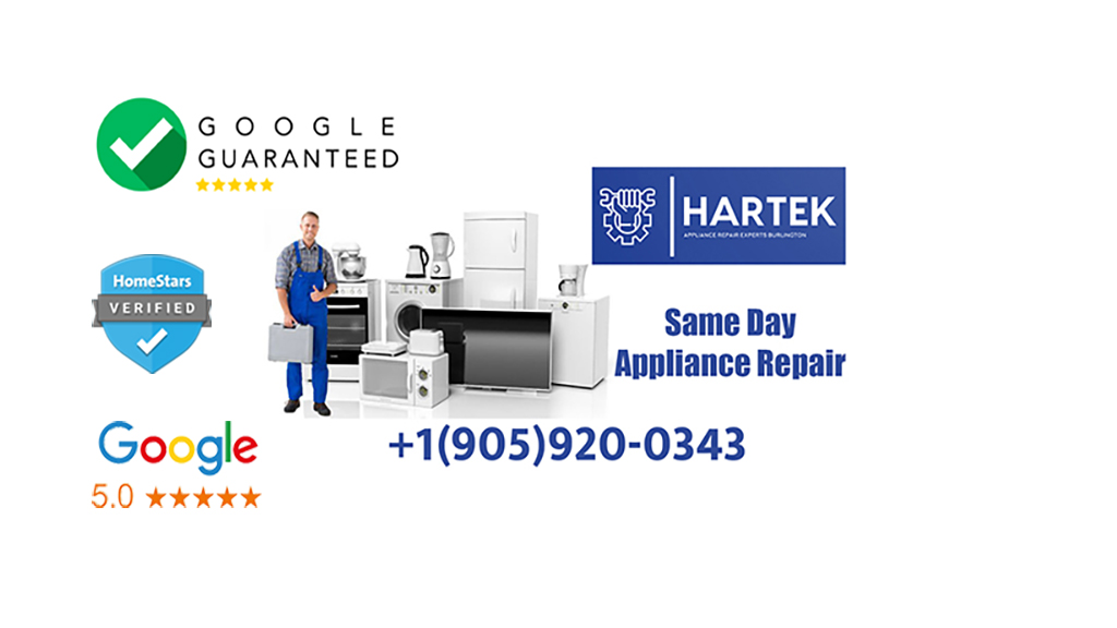 Hamilton Appliance Repair - Hartek Pro Inc. | 2081 Fairview St #1304, Burlington, ON L7R 0E4, Canada | Phone: (905) 920-0343