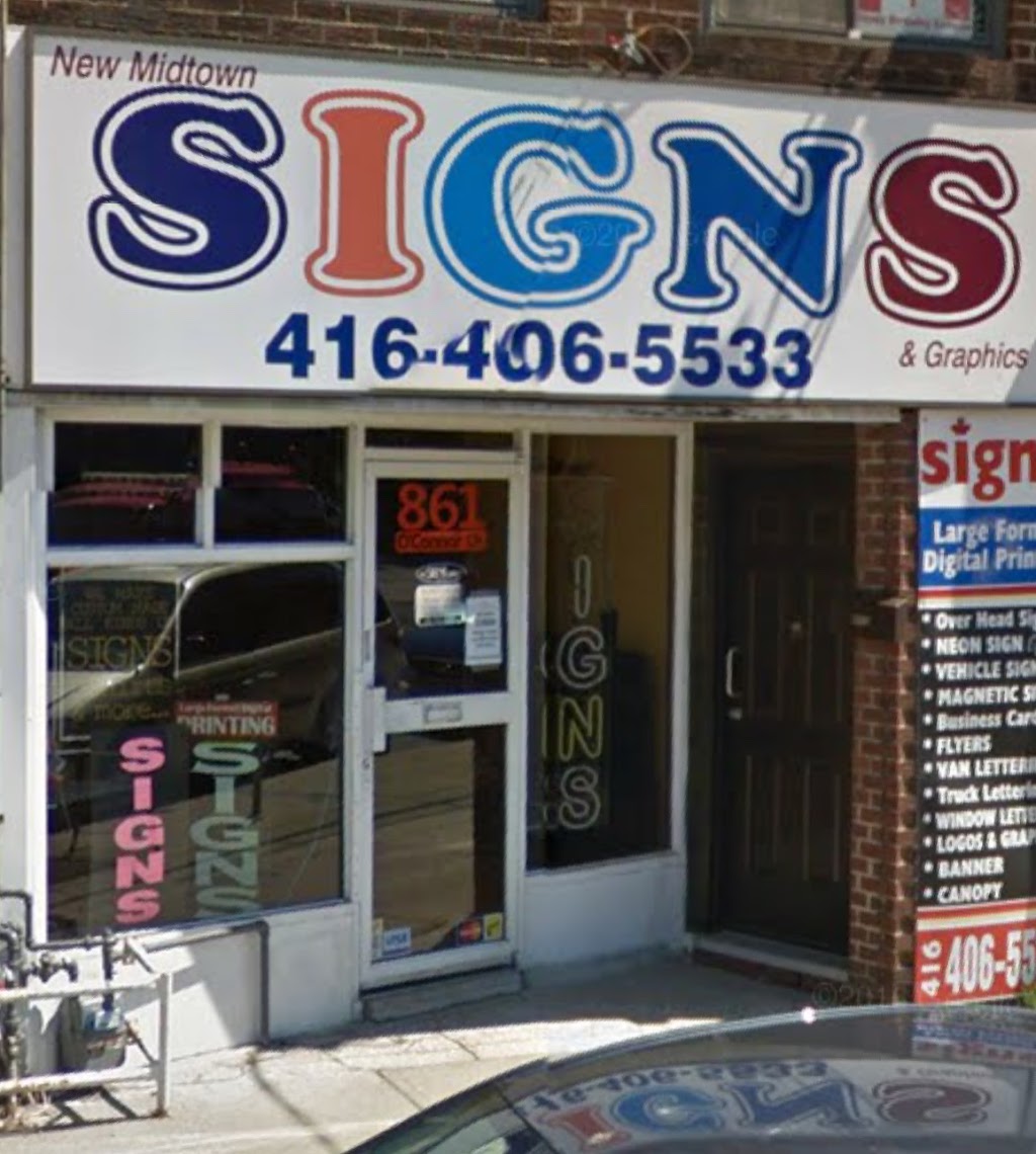 New Midtown Signs & Graphics | 843 OConnor Dr, East York, ON M4B 2S7, Canada | Phone: (416) 406-5533