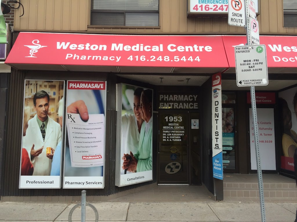 Pharmasave Weston Medical Centre Pharmacy | 1953 Weston Rd #1951, York, ON M9N 1W8, Canada | Phone: (416) 248-5444