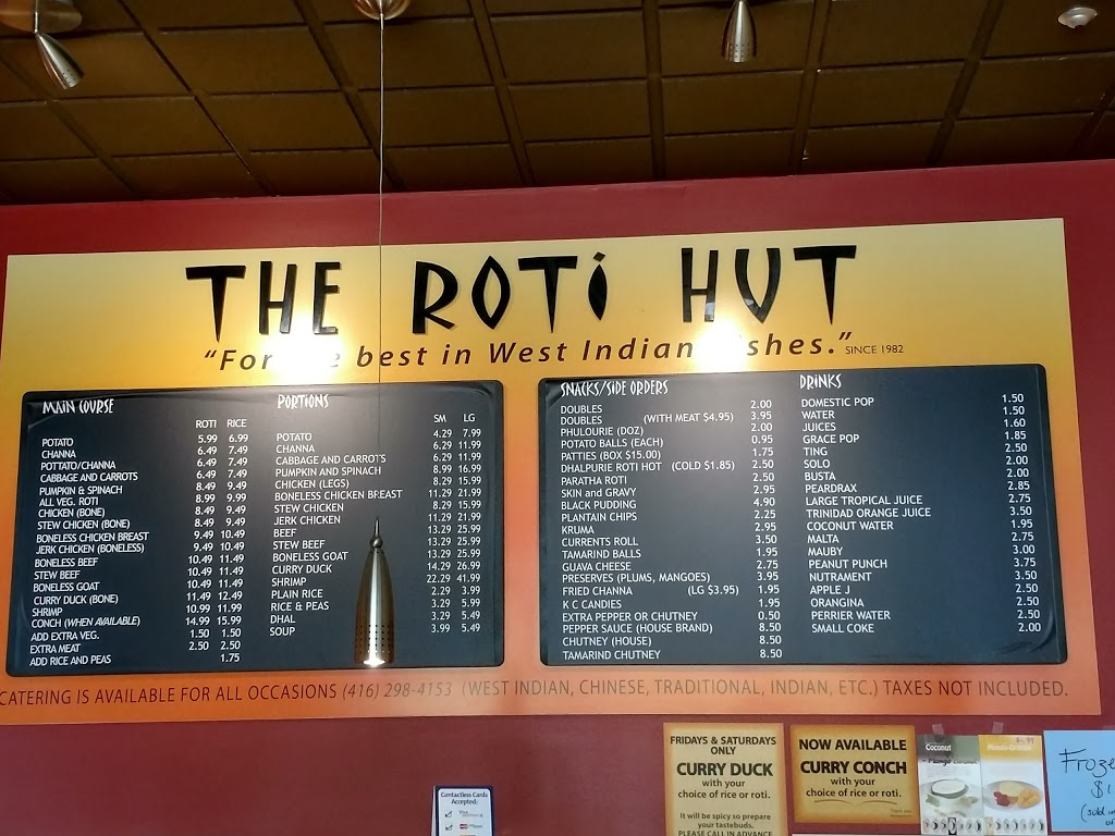 The Roti Hut | 351 Pitfield Rd, Scarborough, ON M1S 3E5, Canada | Phone: (416) 298-4153