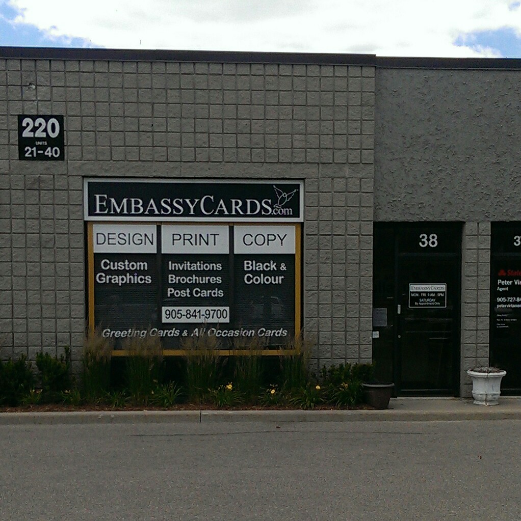 Embassey Greeting Cards | 220 Industrial Pkwy S, Aurora, ON L4G 3V6, Canada | Phone: (905) 841-9700