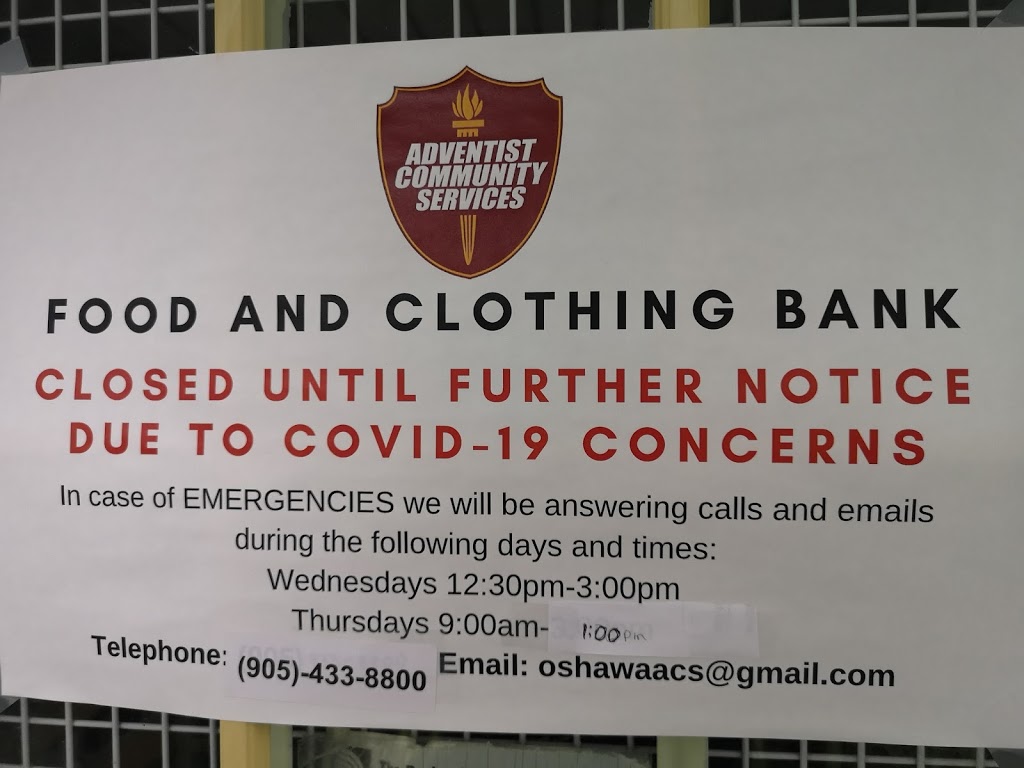 Adventist Community Services Center | 1170 King St E, Oshawa, ON L1H 1H9, Canada | Phone: (905) 433-8800