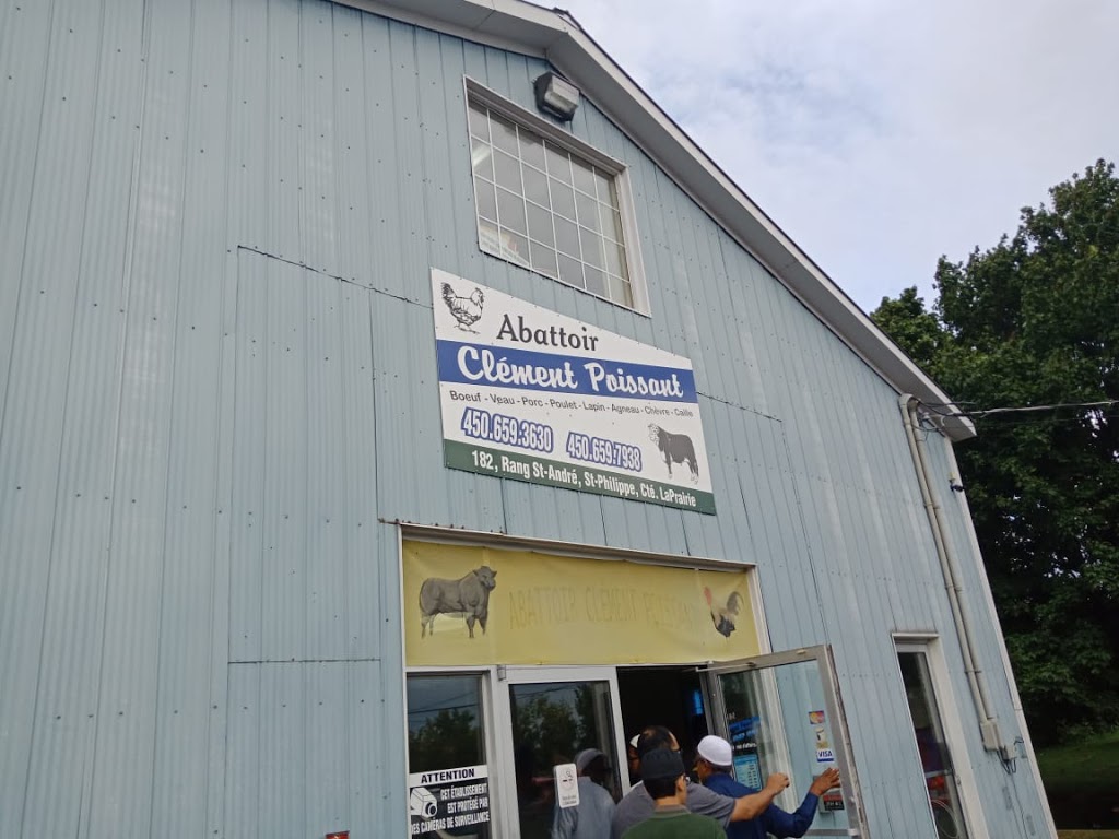 Abattoir Clément Poissant | 182 Rang Saint-André, Saint-Philippe, QC J0L 2K0, Canada | Phone: (450) 659-3630