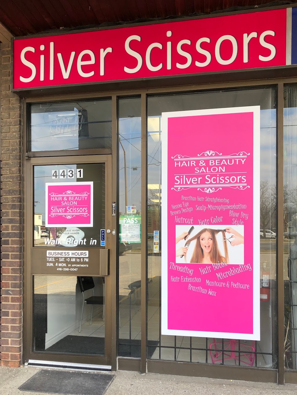 New Silver Scissors | 4431 Sheppard Av E, Scarborough, ON M1S 1V3, Canada | Phone: (416) 298-0047