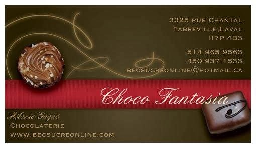 Bec Sucré - Choco Fantasia | 3325 Rue Chantal, Laval, QC H7P 4B3, Canada | Phone: (514) 965-9563