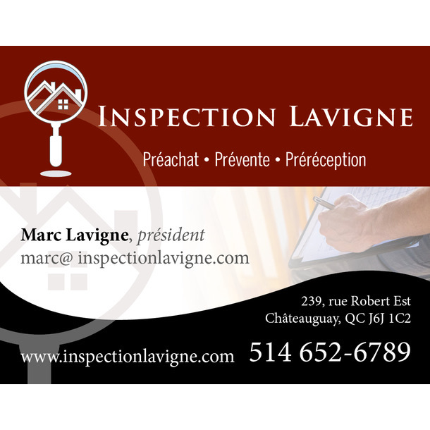 Inspection Lavigne | 239 Rue Robert E, Châteauguay, QC J6J 1C2, Canada | Phone: (514) 652-6789