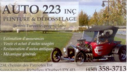 Auto 223 Inc | 234 Chem. des Patriotes E, Saint-Jean-sur-Richelieu, QC J2X 4J3, Canada | Phone: (450) 358-3713