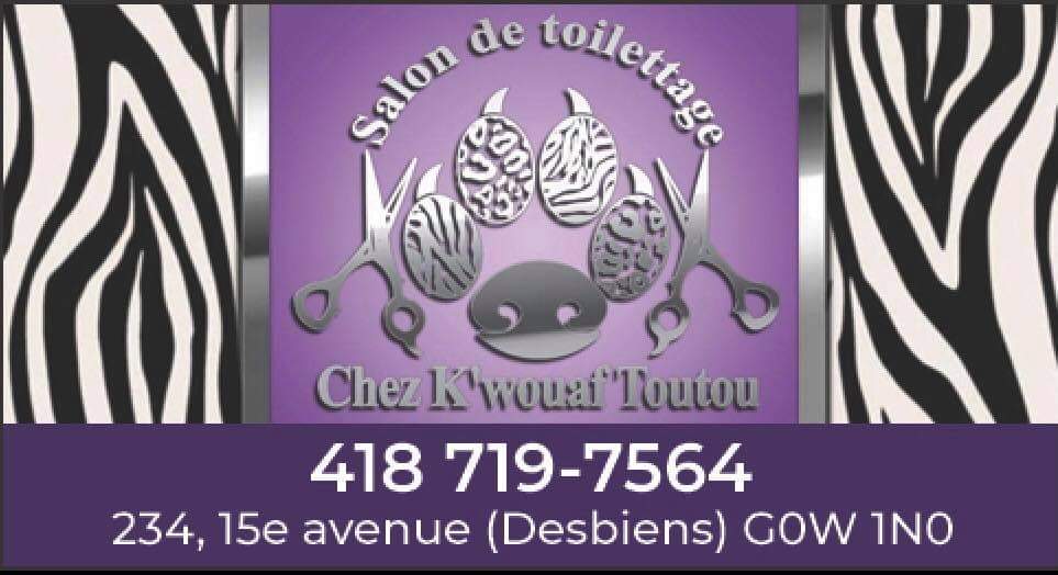 Toilettage chez kwouaf toutou | 234 15e Av, Desbiens, QC G0W 1N0, Canada | Phone: (418) 719-7564