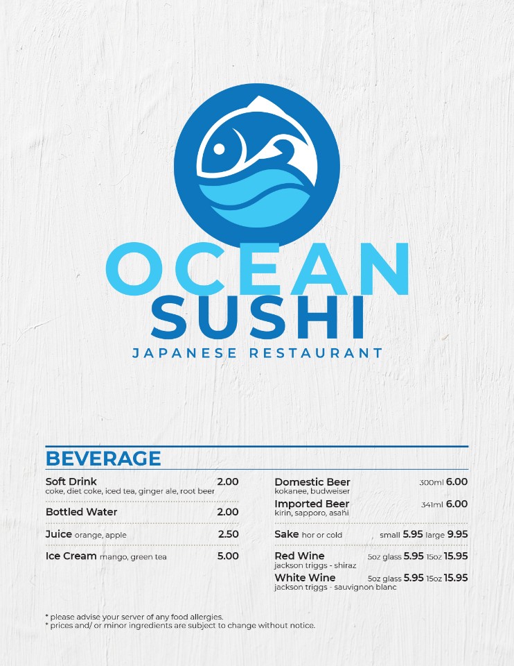 Ocean Sushi | 51299 Yale Rd, Rosedale, BC V0X 1X2, Canada | Phone: (604) 745-1163