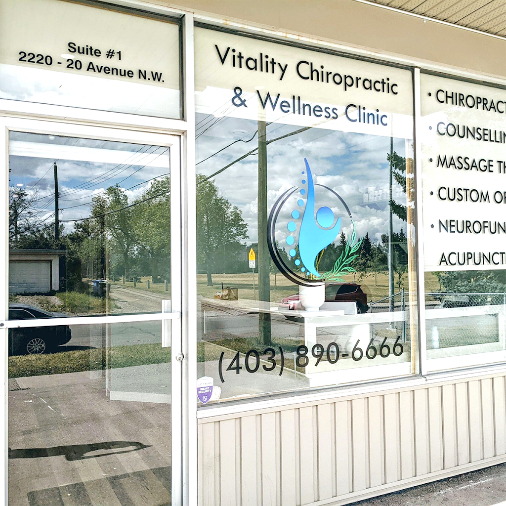 Vitality Chiropractic & Wellness Clinic | 2220 20 Ave NW Suite 1, Calgary, AB T2M 1J2, Canada | Phone: (403) 890-6666