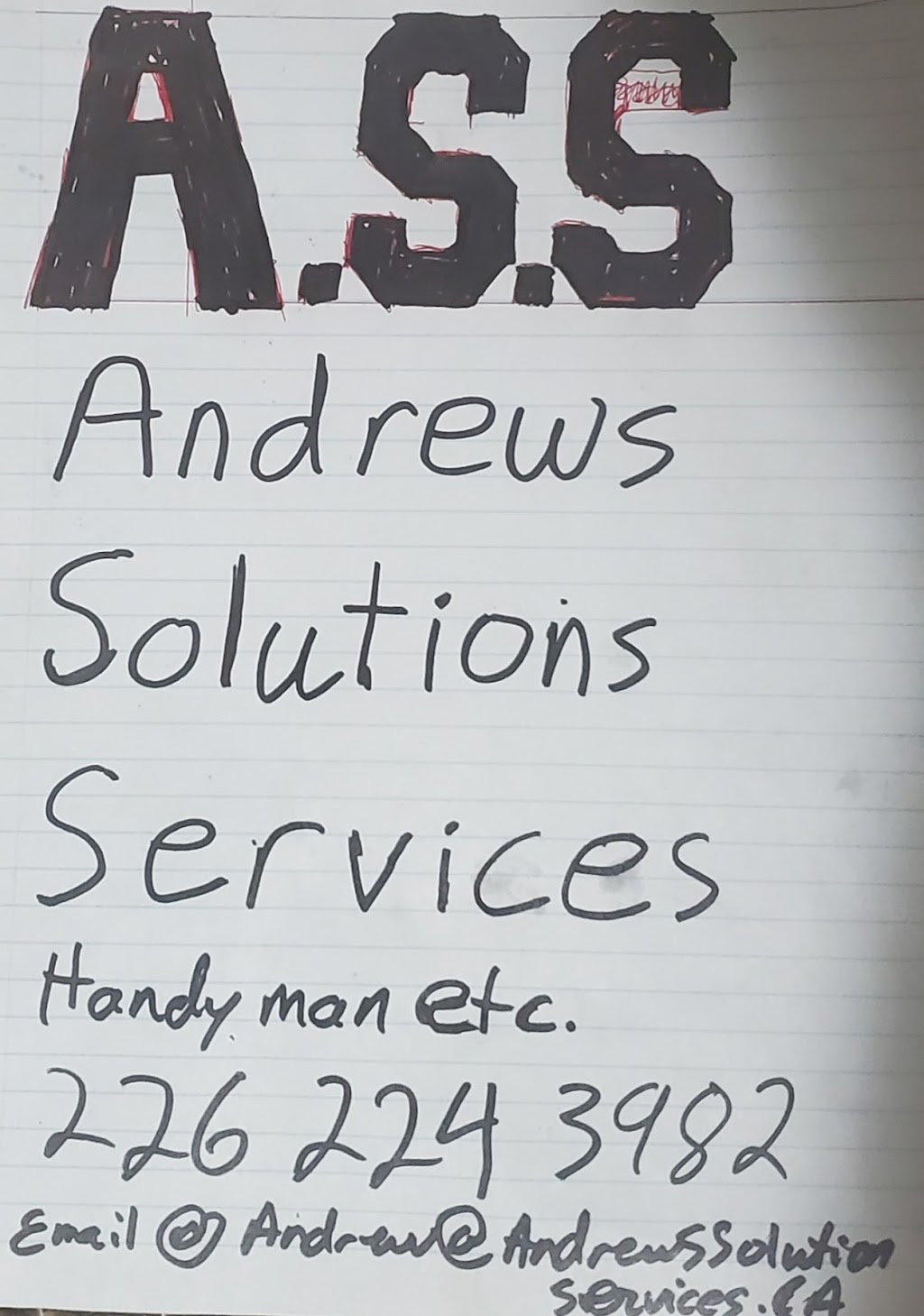 Andrews Solution Services | 188 Gladstone Ave., London, ON N5Z 3R9, Canada | Phone: (226) 224-3982