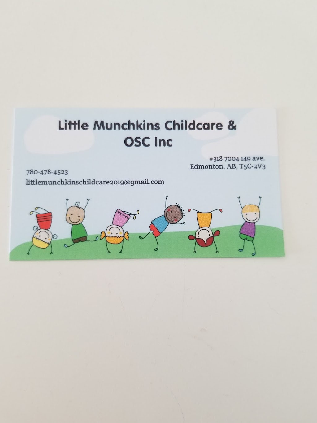 Little Munchkins Childcare and OSC inc | 7004 149 Ave NW unit 317, Edmonton, AB T5C 2V3, Canada | Phone: (780) 478-4523