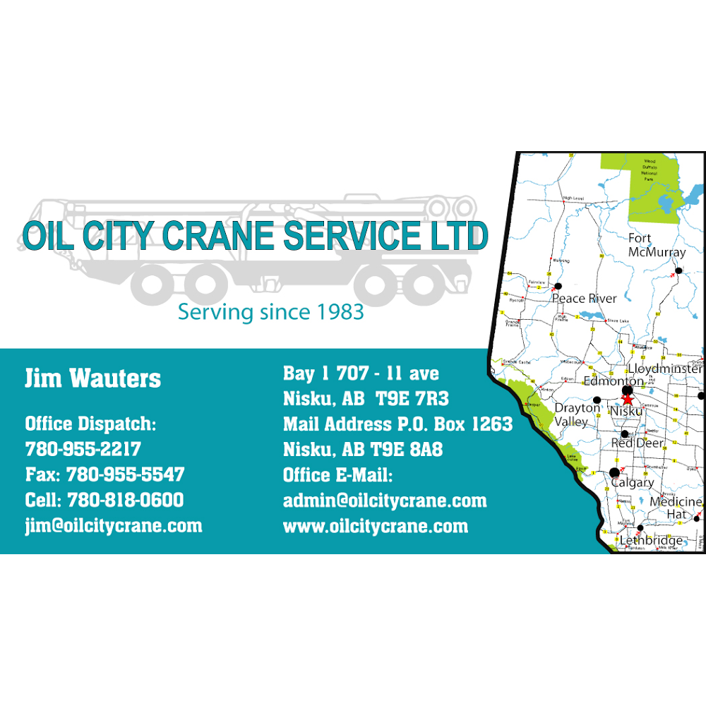 Oil City Crane Service Ltd | 707 11 Ave, Nisku, AB T9E 8A8, Canada | Phone: (780) 955-2217