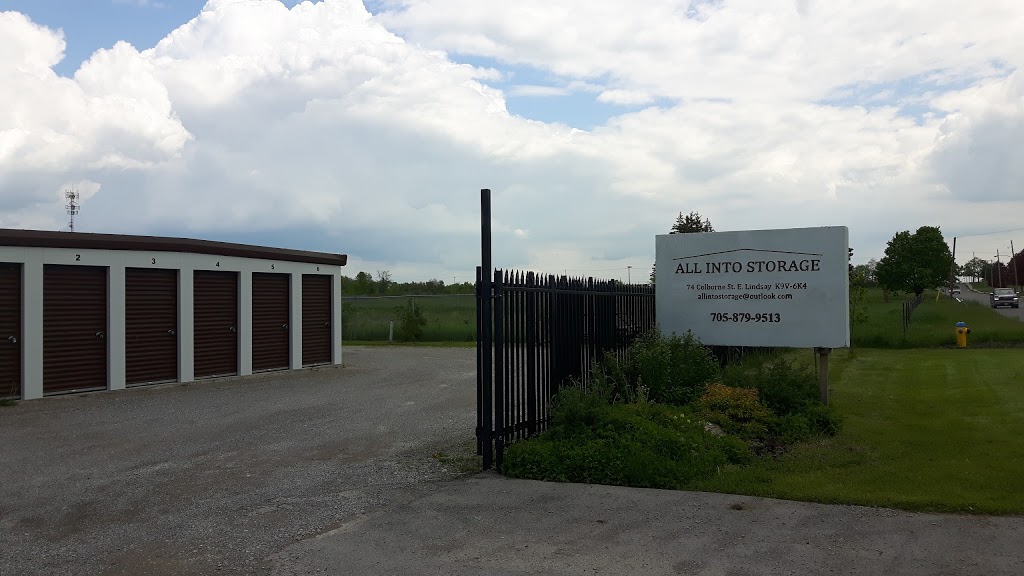 All Into Storage | 74 Colborne St E, Lindsay, ON K9V 6K4, Canada | Phone: (705) 879-9513