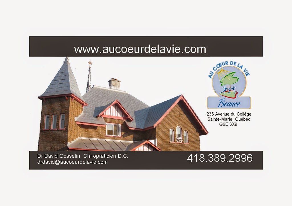 Dr David Gosselin chiropraticien D.C. | 235 Avenue du Collège, Sainte-Marie, QC G6E 3X9, Canada | Phone: (418) 389-2996