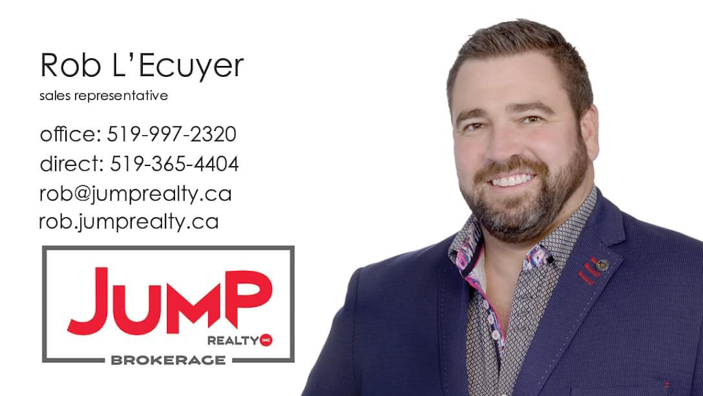 Rob LEcuyer, Sales Representative Jump Realty Inc. Brokerage | 28 Goldenrod Ct, Chatham, ON N7L 0A2, Canada | Phone: (519) 365-4404