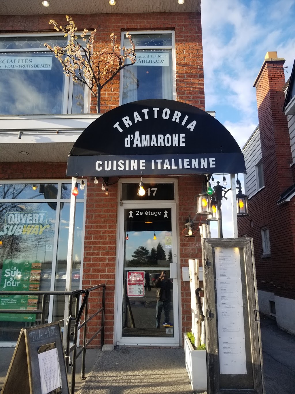 Trattoria D Amarone | 847 Rue Saint Pierre, Terrebonne, QC J6W 1E6, Canada | Phone: (450) 492-2929